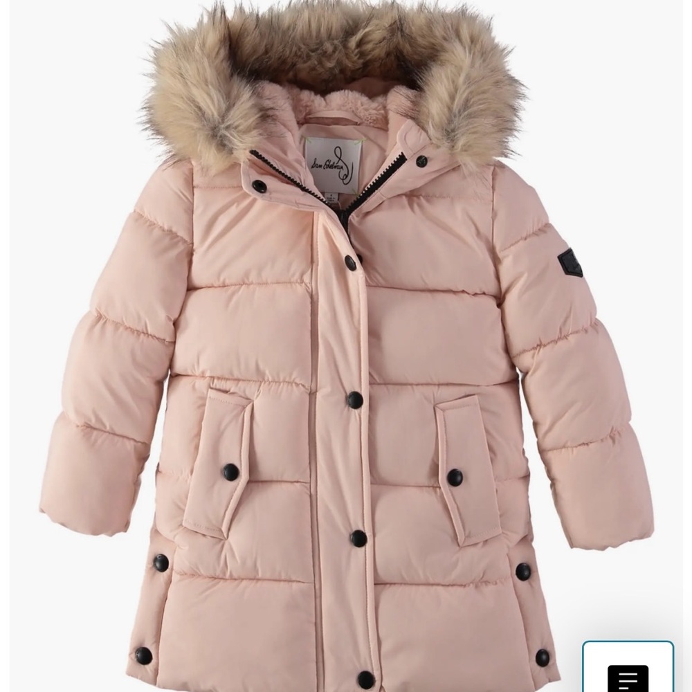 Sam Edelman Expedition Parka Faux Fur Lined Coat- blush